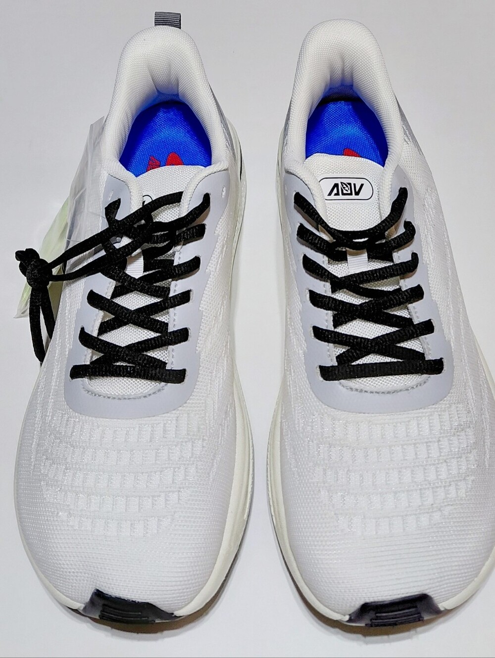 AOV Men's White Arch Support Athletic Walking Sneakers Size 9.5